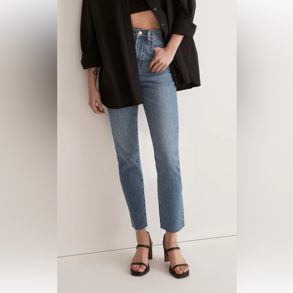 Madewell Perfect Vintage Jean in Earlside Wash: Raw-Hem Edition, Size 23